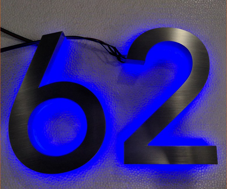 Popular 3D Stainless Steel House Number 271